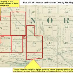 1915 Summit County map