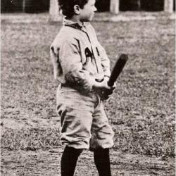 2.	James Penfield Seiberling at bat, circa 1905. Source: Stan Hywet Hall & Gardens.